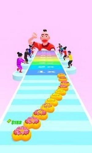 甜甜圈堆栈跑酷竞赛3D正版下载安装